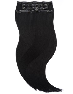 Rajout Clip 1 Noir- Extension à Clips Seamless - Remy Hair sans couture