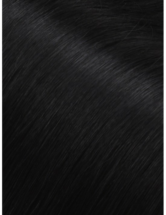 Echthaar Haar Clips Extensions Schwarz Seamless - Große Farbwahl