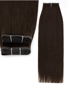 Braun Tressen Brazilian Echthaar - Extens Hair 2