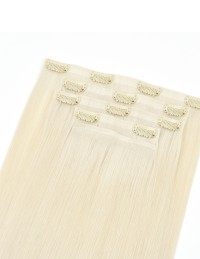 Extension à clip Blond Polaire Seamless - Extensions de cheveux 100% naturelles