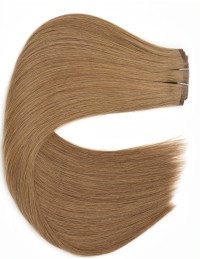 Clips Haarverlängerung Aschbraun mit wundervollem Echthaar - Extens Hair