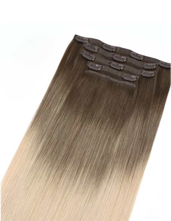 Extension à clip Ombré Moccacino - Extension naturelle Seamless 50cm