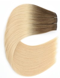 Extension à clip Ombré Hair Latte Cendré - Extension cheveu naturel 50cm