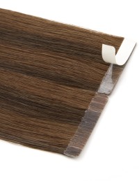 Tape Hair Extension Haarverlängerungen in Mahagonibraun ♡ Exten's Hair