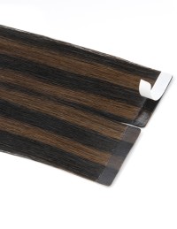 Haarverlängerungen in Dunkel braun - Beste Tape Hair Extensions
