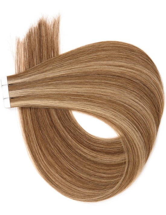 10 Tape-Extensions in Helles Schokolade-Kastanienbraun - Best Hair !