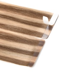 10 Tape-Extensions in Helles Schokolade-Kastanienbraun - Best Hair !