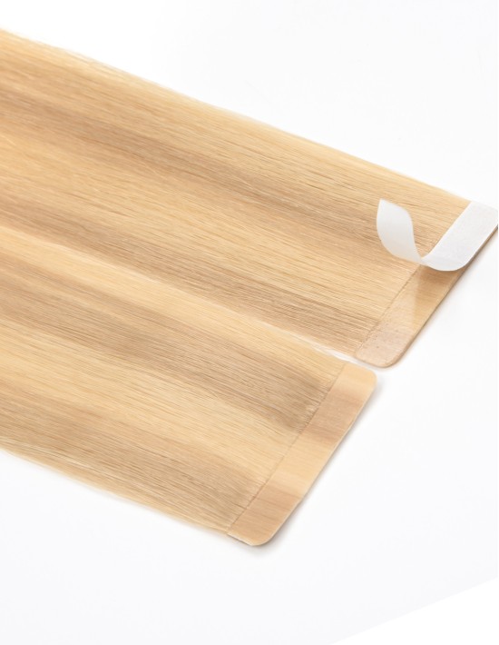 10 Tape-Extensions in Helles Bronde-Kastanienbraun - Best Hair !