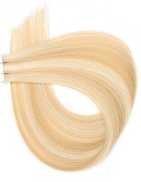 10 Extensions Adhésives méchée Blond Platine Cuivré - Exten's Hair