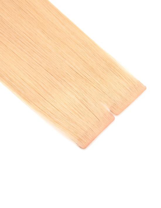 Extension Tape Invisible, cheveu naturel Châtain Clair irisé 8