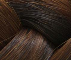 extensions à chaud méchée Brun foncé cuivré