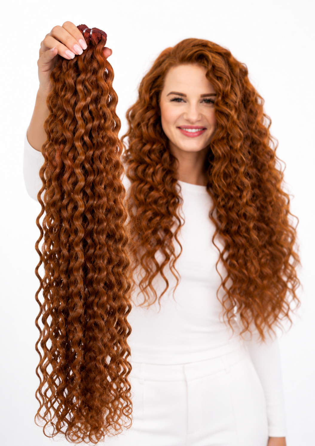 Extension de cheveux bouclés