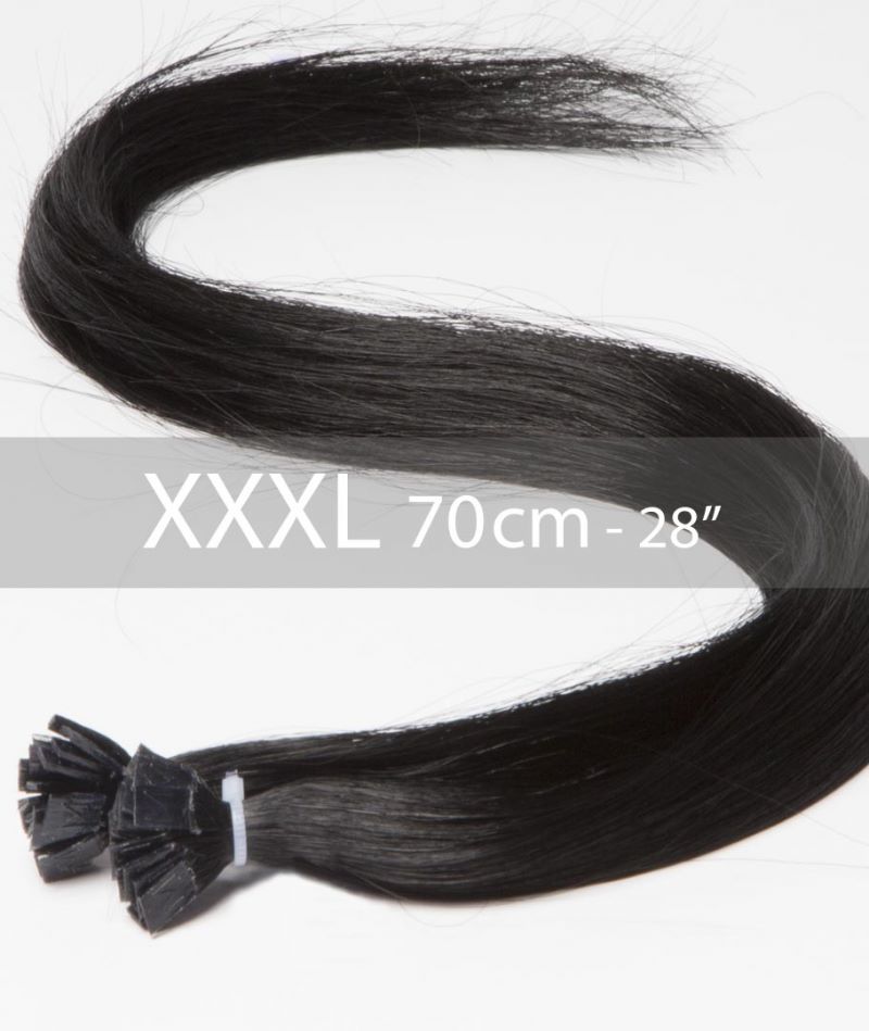 extensions de cheveux noirs 70 cm extra longues