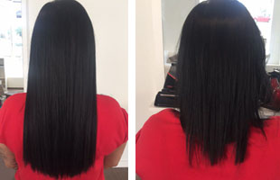 avant apres extensions cheveux