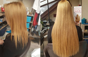 avant apres extensions cheveux