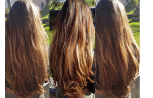 avant après extensions cheveux