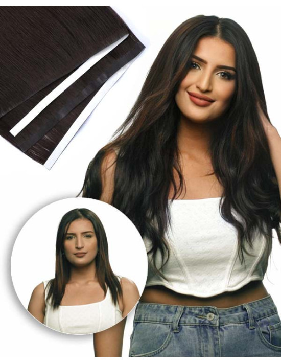 Longues Tapes Hair Extensions Adhésive en Skin WEFT Nouvelle génération !